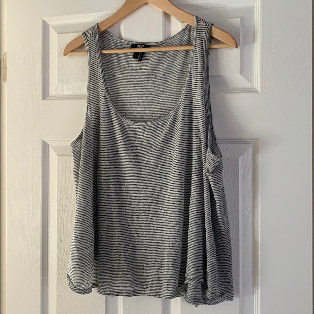 Paige Striped Linen Tank